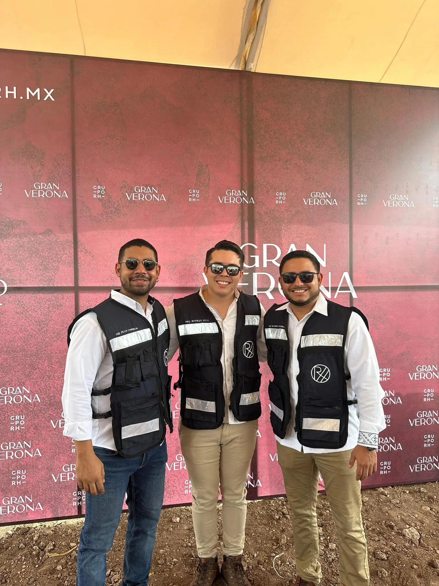 Félix Cabreja, Rodrigo Hoil y Ricardo Herrera en Gran Verona